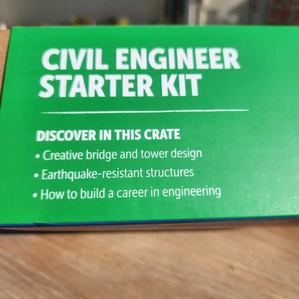 KiwiCo Civil Engineer Starter Kit Craft Science Set Kiwi Co. STEM Engineering Sh